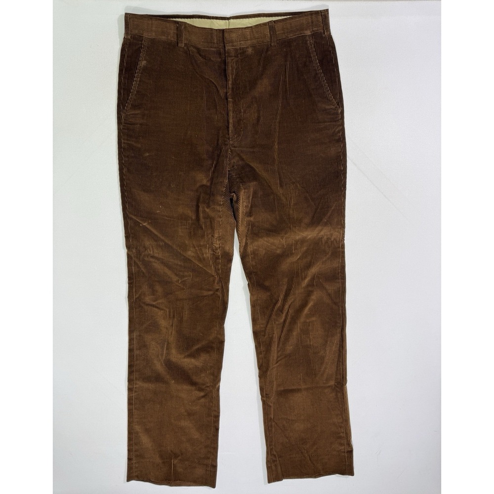 Jack Nicklaus Golden Bear Wide Wale Corduroy Pants VTG Men's 34x33 Brown Classic